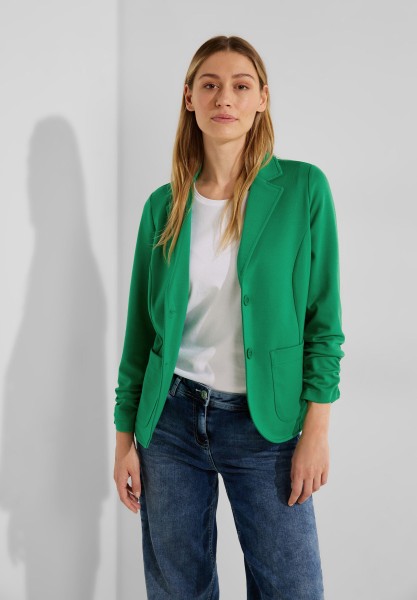 | Bekleidung | | | MODE - green mit Blazer DAMEN | easy Blazer Raffung Sweatblazer