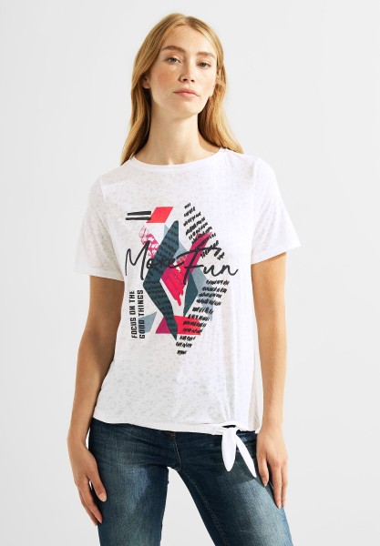 Multicolor Fotoprint Shirt Shirts white halbarm | & | vanilla MODE T-Shirts DAMEN Blusen | | - Bekleidung 