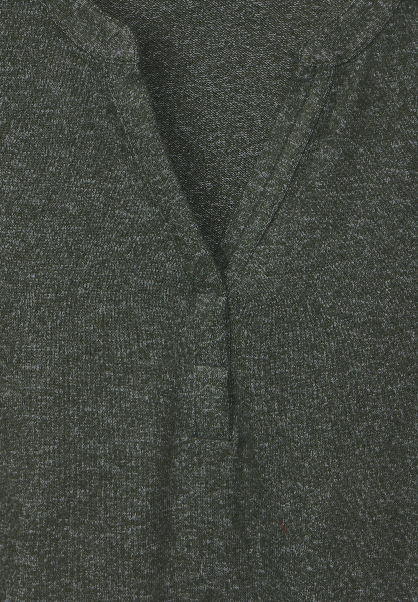 Bekleidung Blusen Shirts Shirt | | Melange Langarmshirts MODE | DAMEN khaki - | melange dynamic & |